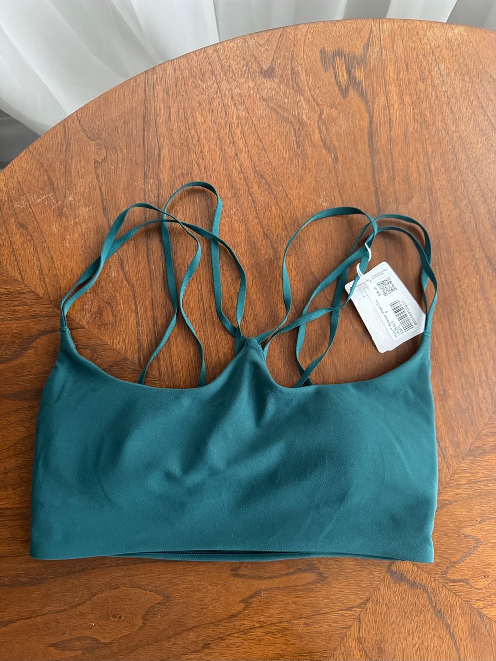 NWT Lululemon Nulu Strappy Yoga Bra *Light Support, A/B Cup Storm Teal